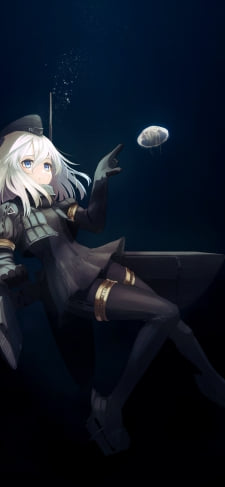 クラゲとU511 / ドイツの潜水艦 / 艦隊これくしょんのiPhone / スマホ壁紙