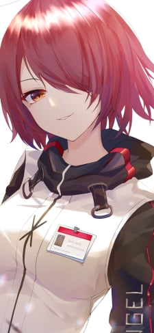 こちらに微笑むエクシア / 赤髪 / ショートヘアー / アークナイツのiPhone / スマホ壁紙