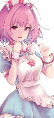 メイド姿の可愛い夢見りあむ / ピンクの髪 / アイドルマスターシンデレラガールズのiPhone / スマホ壁紙