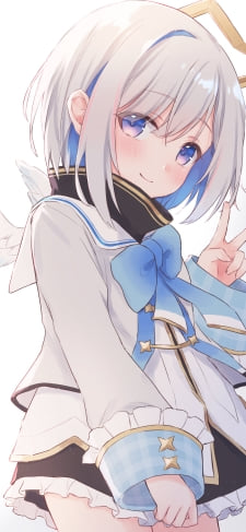 左手でピースをするムチムチの可愛い天音かなた / ホロライブ / バーチャルYouTuber / VtuberのiPhone / スマホ壁紙