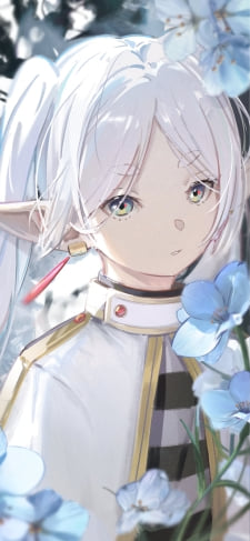 蒼月草と綺麗なフリーレン / ヒンメル / 葬送のフリーレンのiPhone / スマホ壁紙