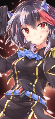 ピストルを持つ鬼人正邪 / 東方のiPhone / スマホ壁紙