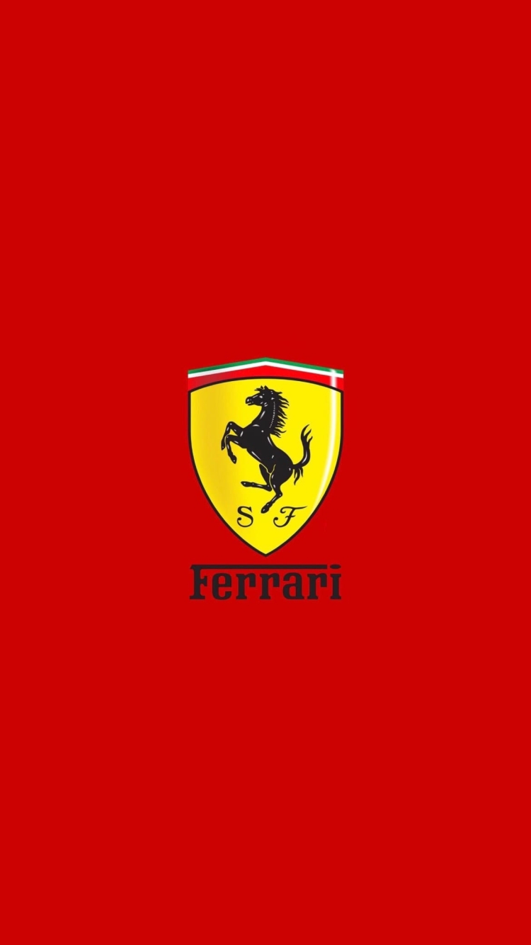 フェラーリのロゴ エンブレムの750 x 1334 / スマホ壁紙