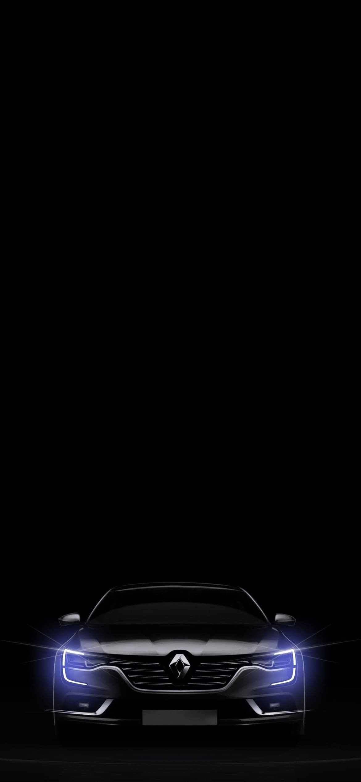 かっこいい黒のルノー 車の1170 x 2532 / スマホ壁紙