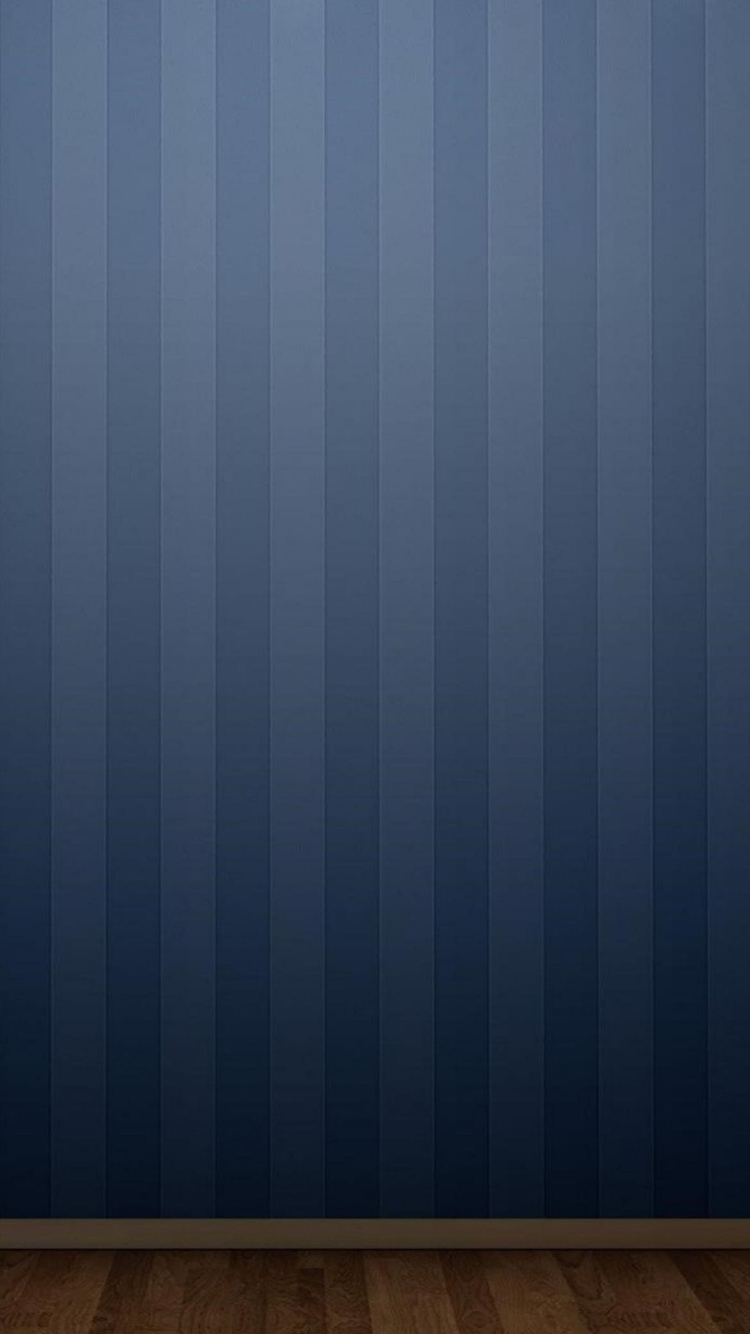 青のストライプ ウッドフロアーの750 x 1334 / スマホ壁紙