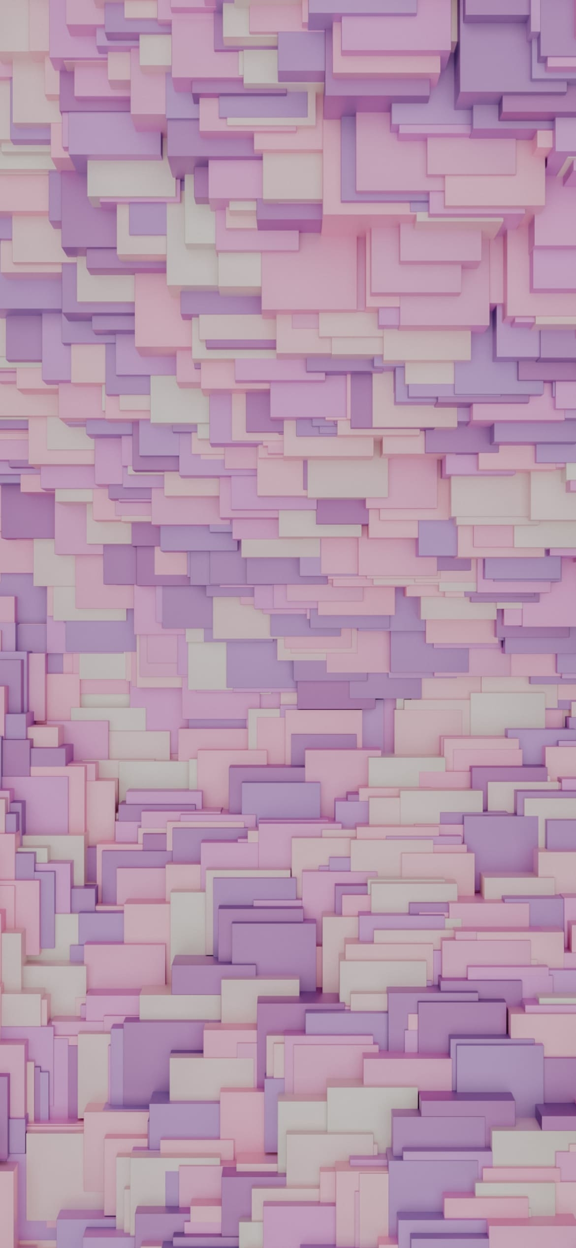 ピンク・紫・白の四角形 テクスチャーの1170 x 2532 / スマホ壁紙