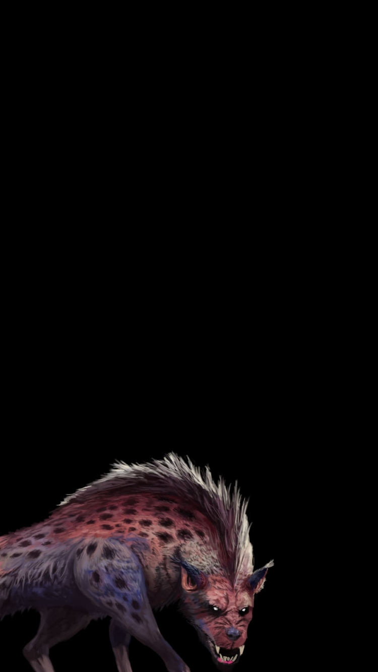 ハイエナの750 x 1334 / スマホ壁紙