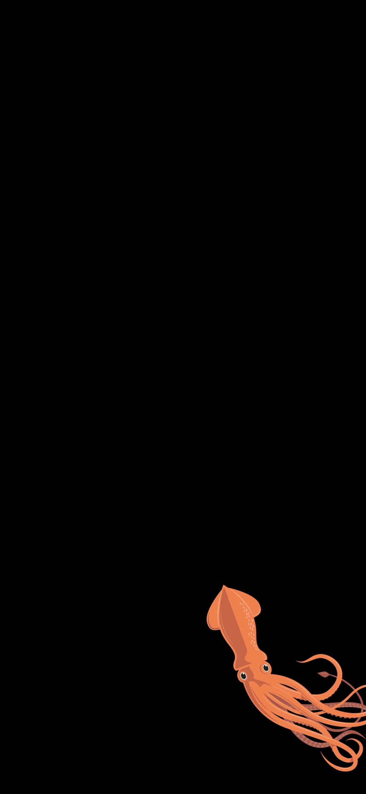 ダイオウイカの1170 x 2532 / スマホ壁紙