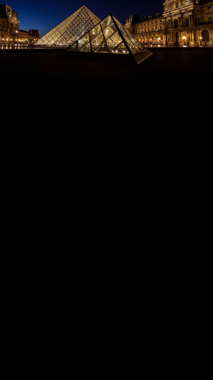 フランス / パリ / ルーヴル美術館の750 x 1334 / スマホ壁紙