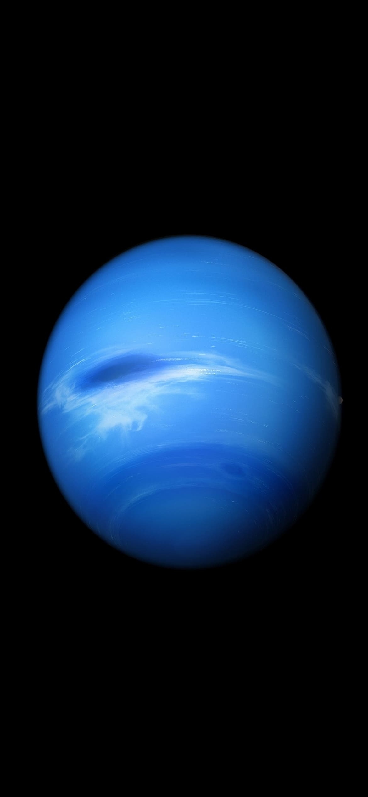 ミニマルな水色の惑星の1170 x 2532 / スマホ壁紙