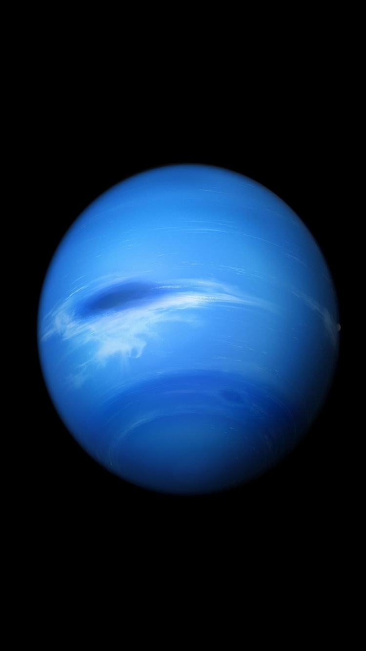 ミニマルな水色の惑星の750 x 1334 / スマホ壁紙