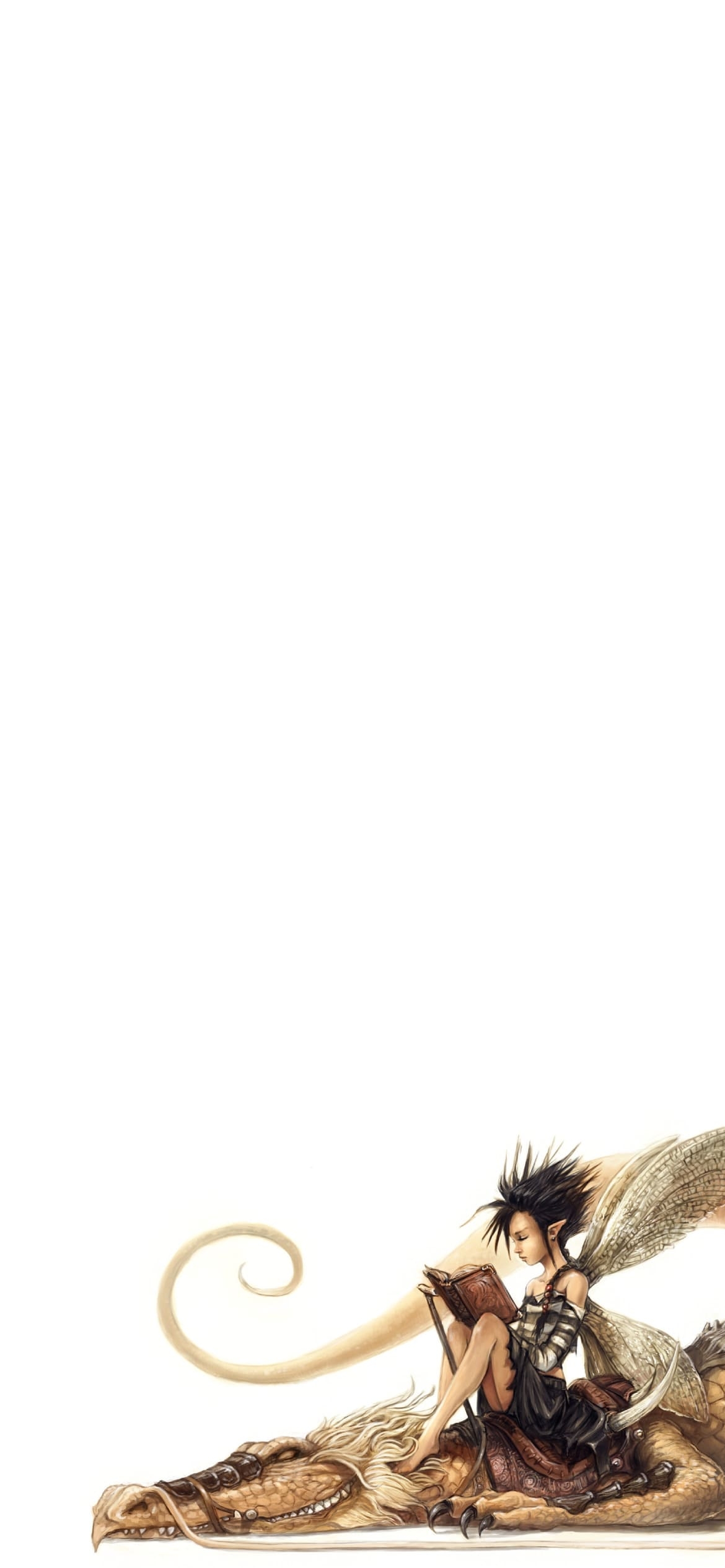 エルフとドラゴンの1170 x 2532 / スマホ壁紙
