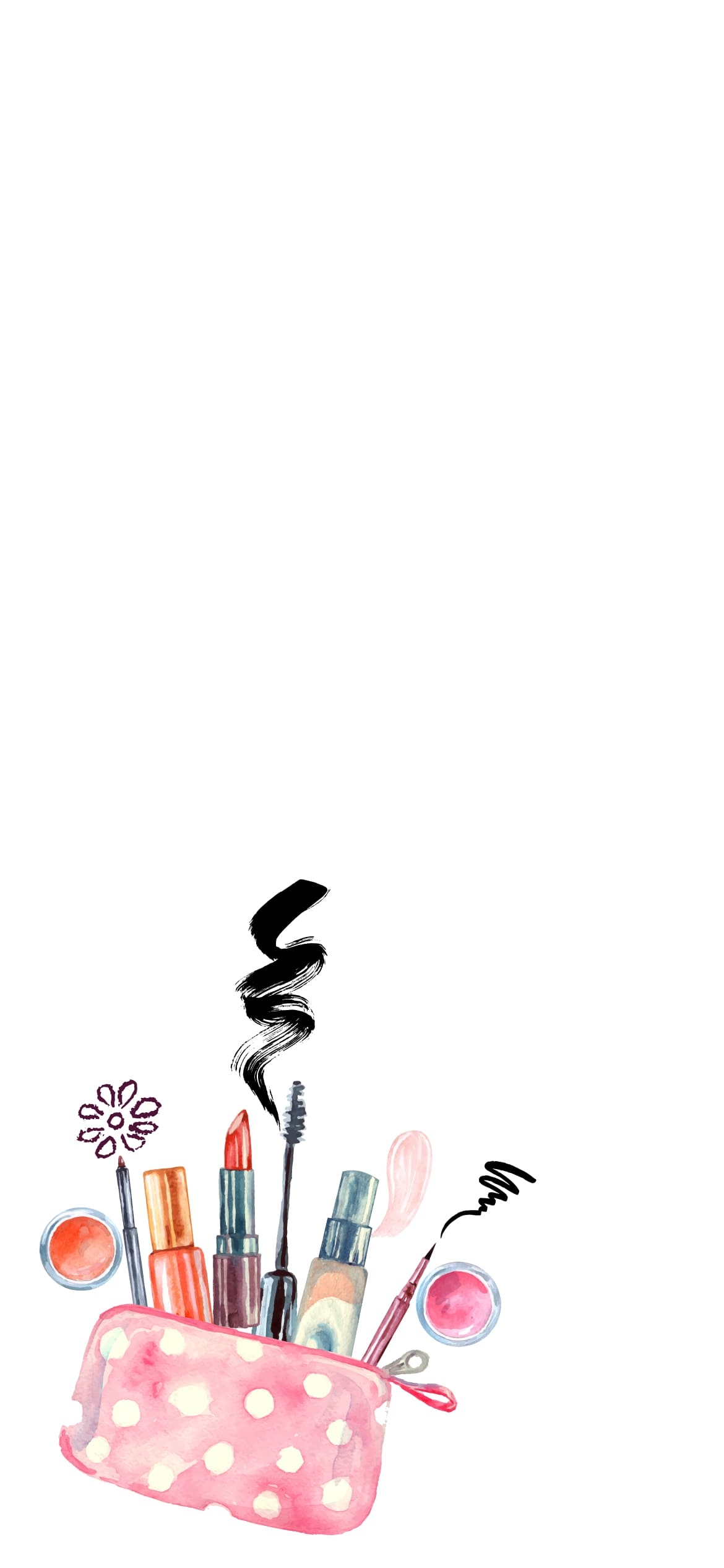化粧 ポーチ 口紅 マニキュア メイクの1170 x 2532 / スマホ壁紙