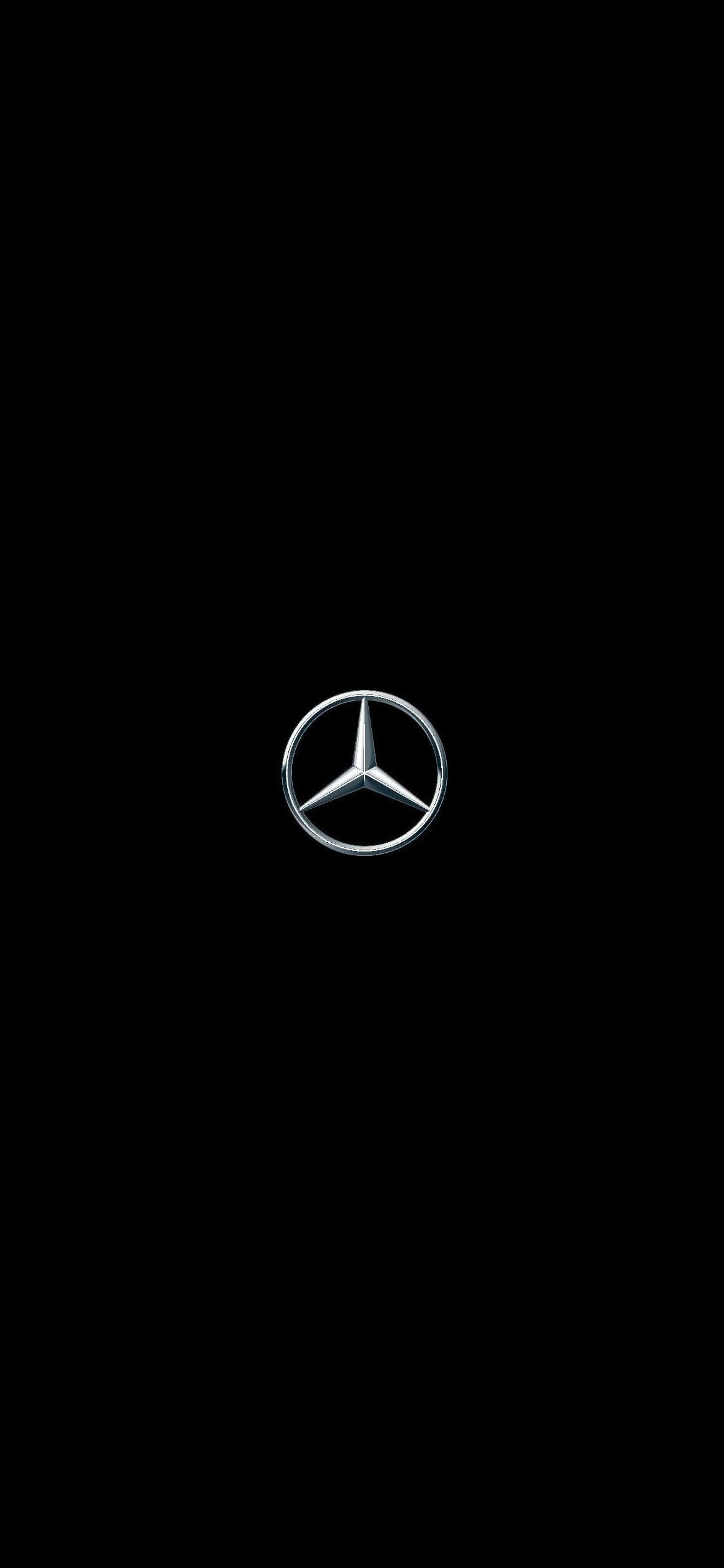 メルセデス・ベンツのロゴ・エンブレムの1170 x 2532 / スマホ壁紙
