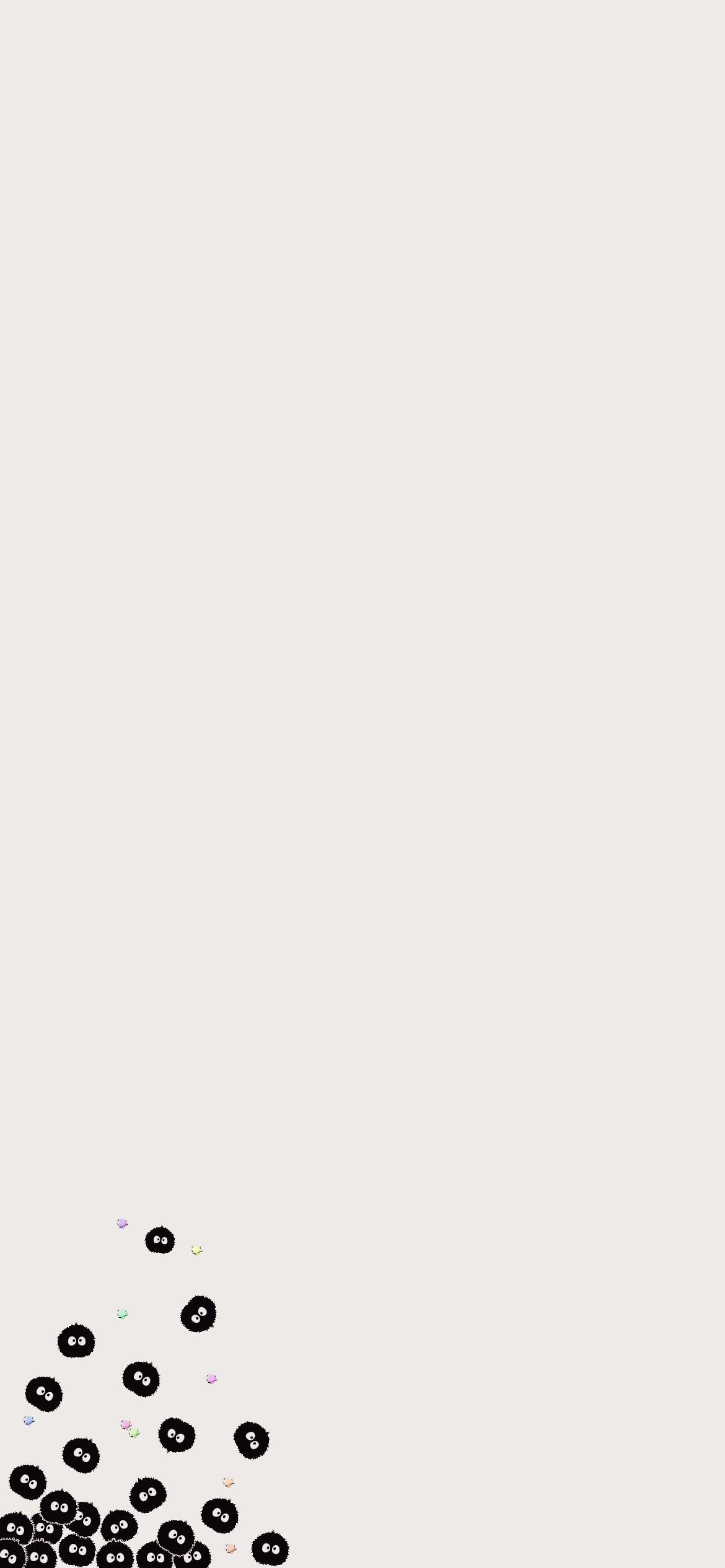 可愛いまっくろくろすけの1170 x 2532 / スマホ壁紙