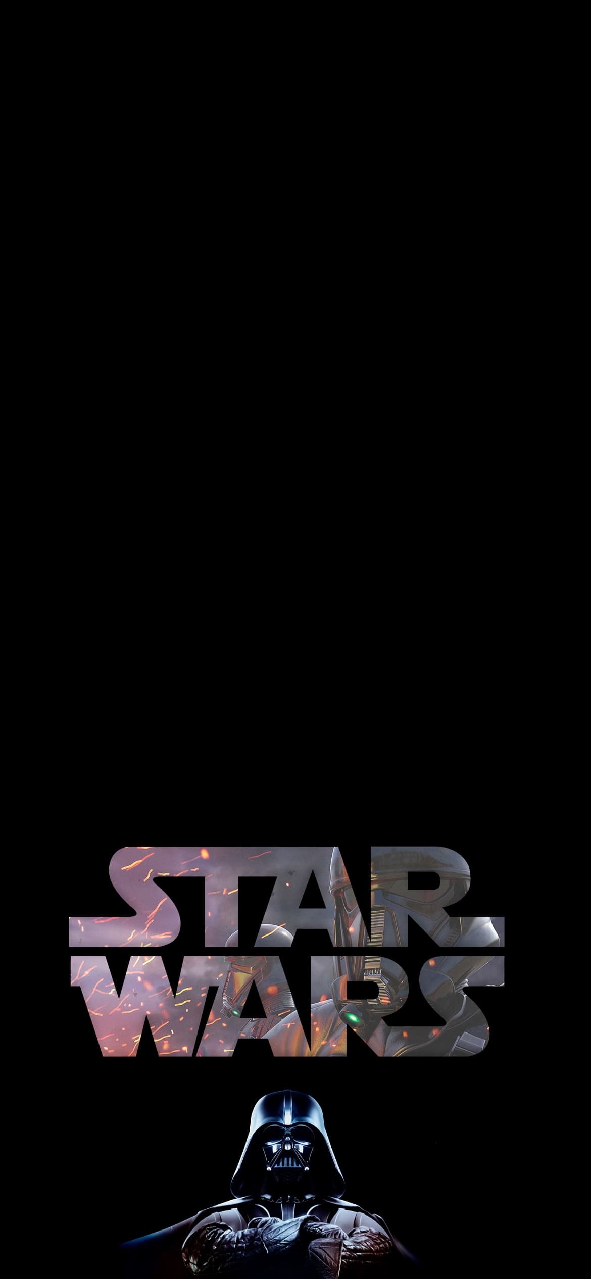 STAR WARS かっこいいダース・ベイダー 黒の1170 x 2532 / スマホ壁紙