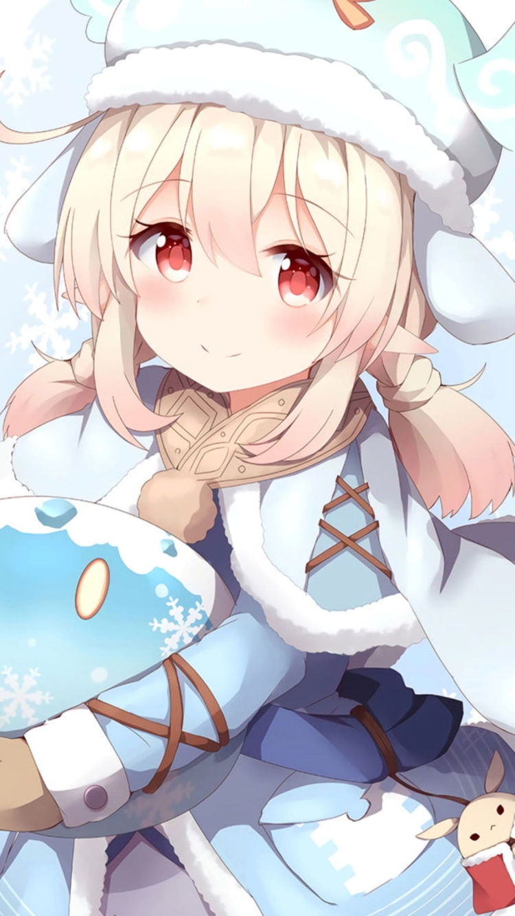 原神インパクト クレー 白の750 x 1334 / スマホ壁紙