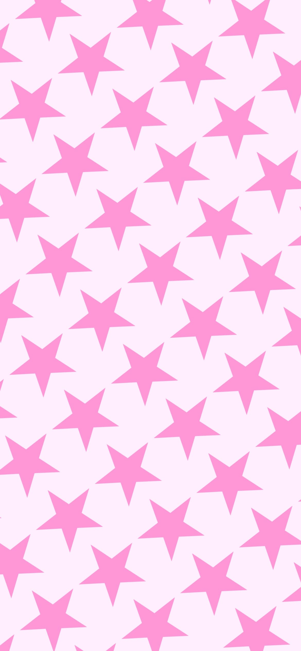 可愛い淡いピンク 星のロゴの1170 x 2532 / スマホ壁紙