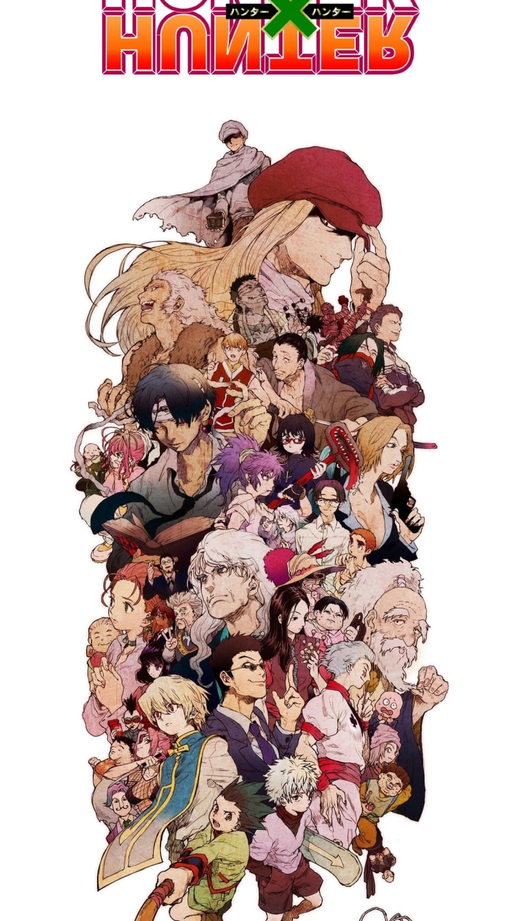 ハンターハンター ゴン キルア ヒソカ クラピカの750 x 1334 / スマホ壁紙