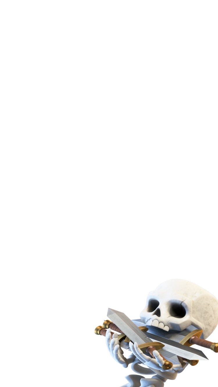 クラッシュロワイヤル スケルトンの750 x 1334 / スマホ壁紙