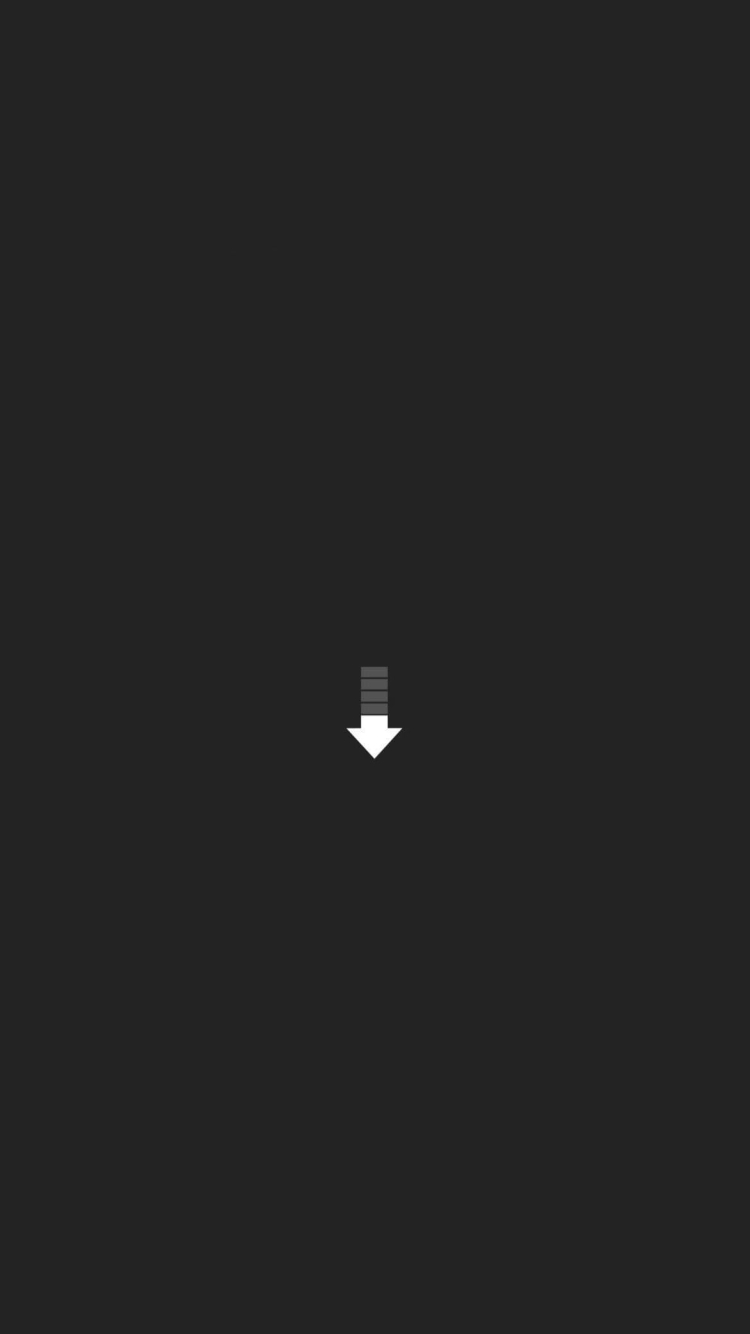 黒の背景 白の矢印の750 x 1334 / スマホ壁紙