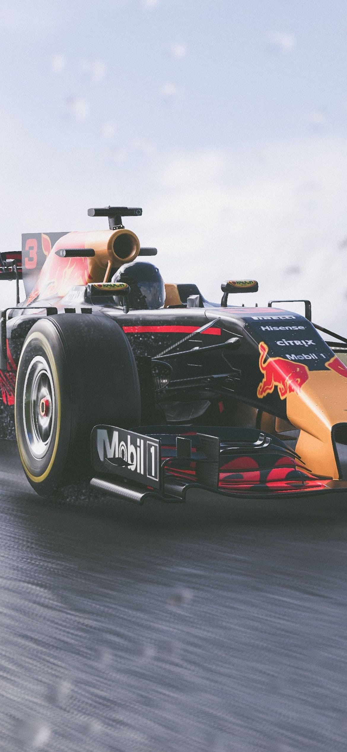 レッドブル F1 車の1170 x 2532 / スマホ壁紙