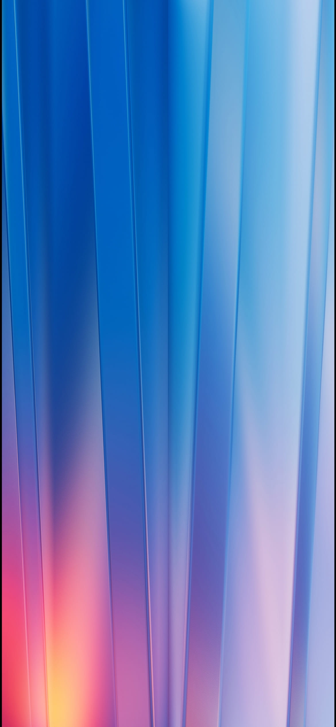 綺麗な水色とピンクのグラデーションの1170 x 2532 / スマホ壁紙