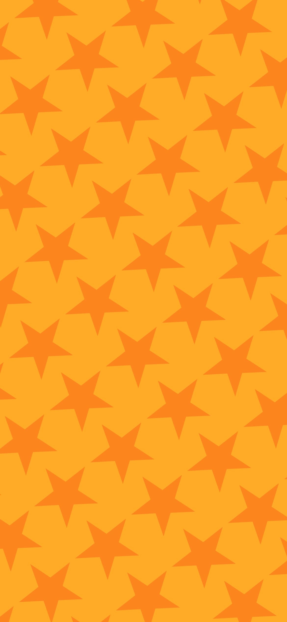 ビビッド・イエロー 星のロゴの1170 x 2532 / スマホ壁紙