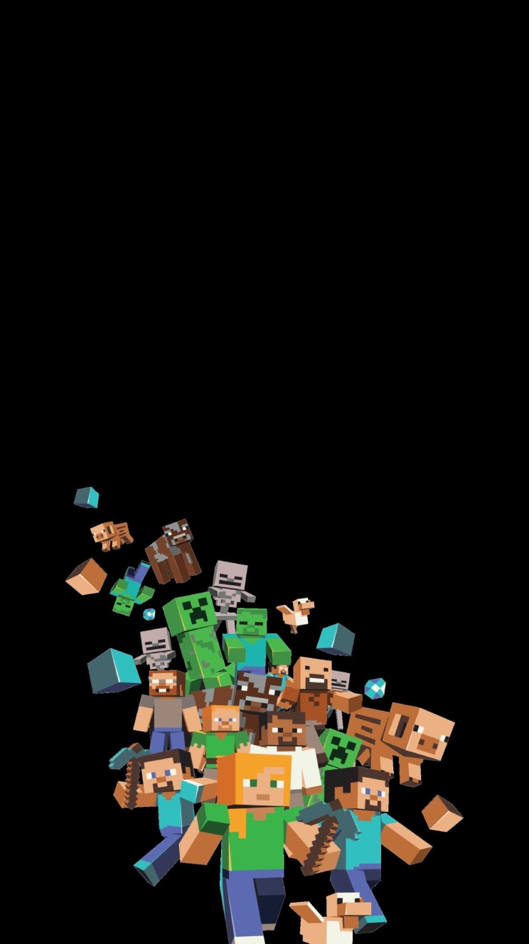 マイクラ / マインクラフトの744 x 1328 / スマホ壁紙
