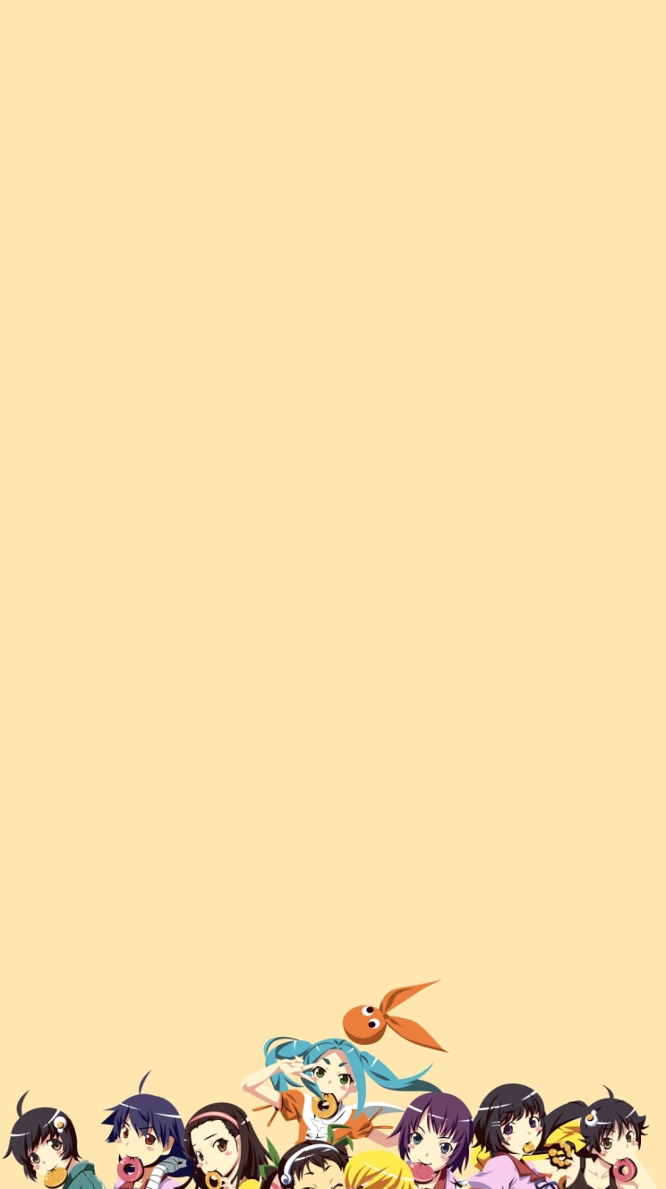 八九寺 真宵 忍野 忍 戦場ヶ原 ひたぎ 羽川 翼 阿良々木 月火 阿良々木 月火 阿良々木 火憐 斧乃木 余接の744 x 1328 / スマホ壁紙