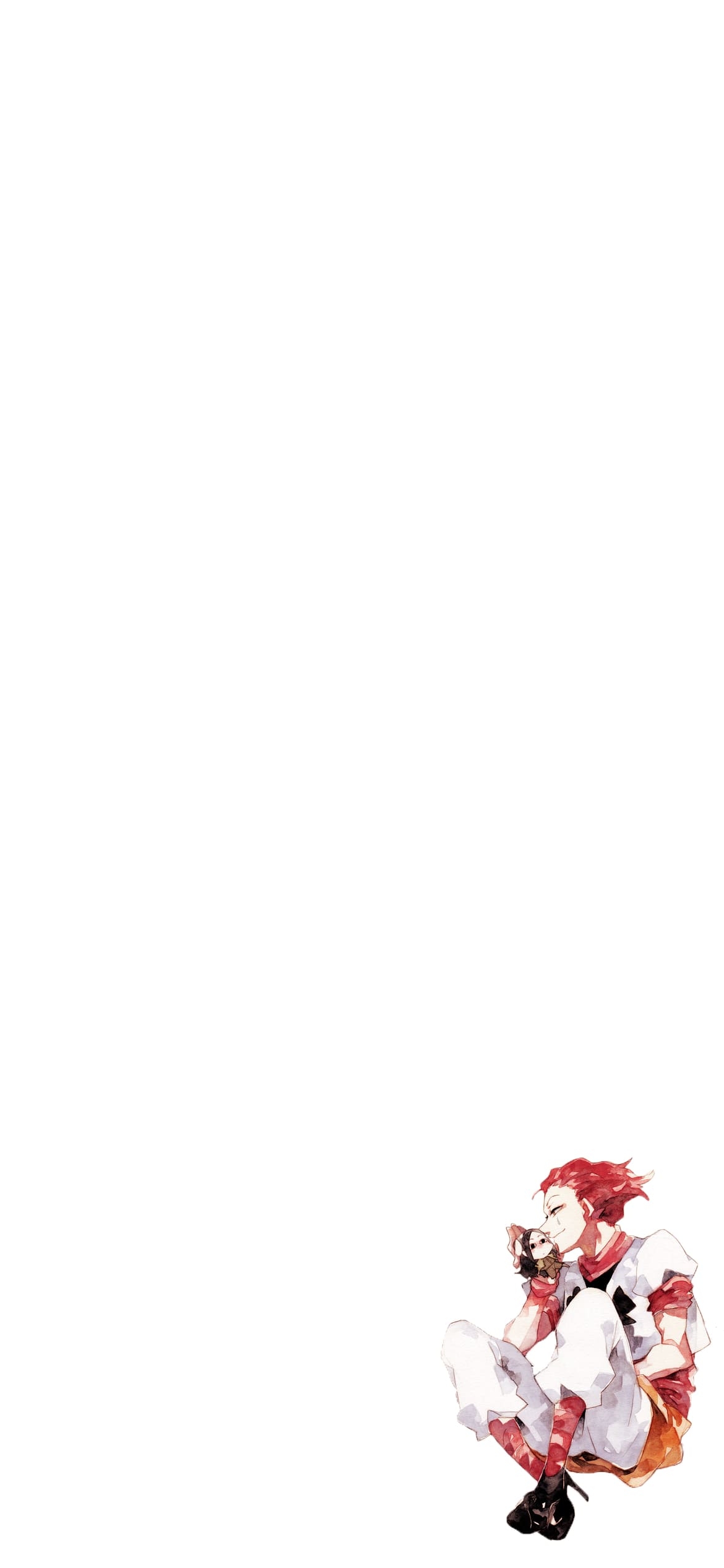 ハンターハンター 水彩で描いたヒソカの1170 x 2532 / スマホ壁紙