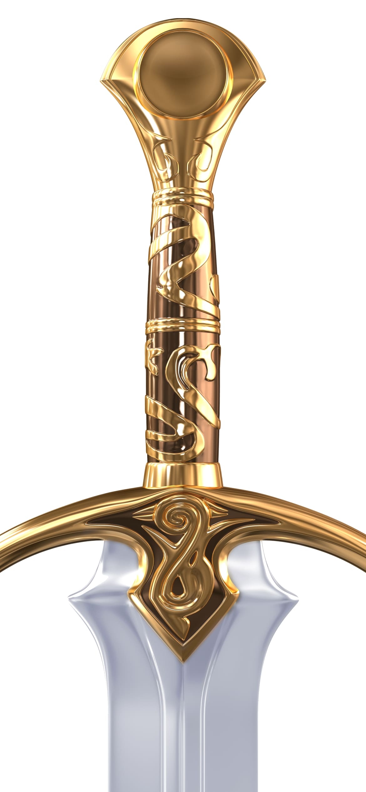 金色の束の剣の1170 x 2532 / スマホ壁紙