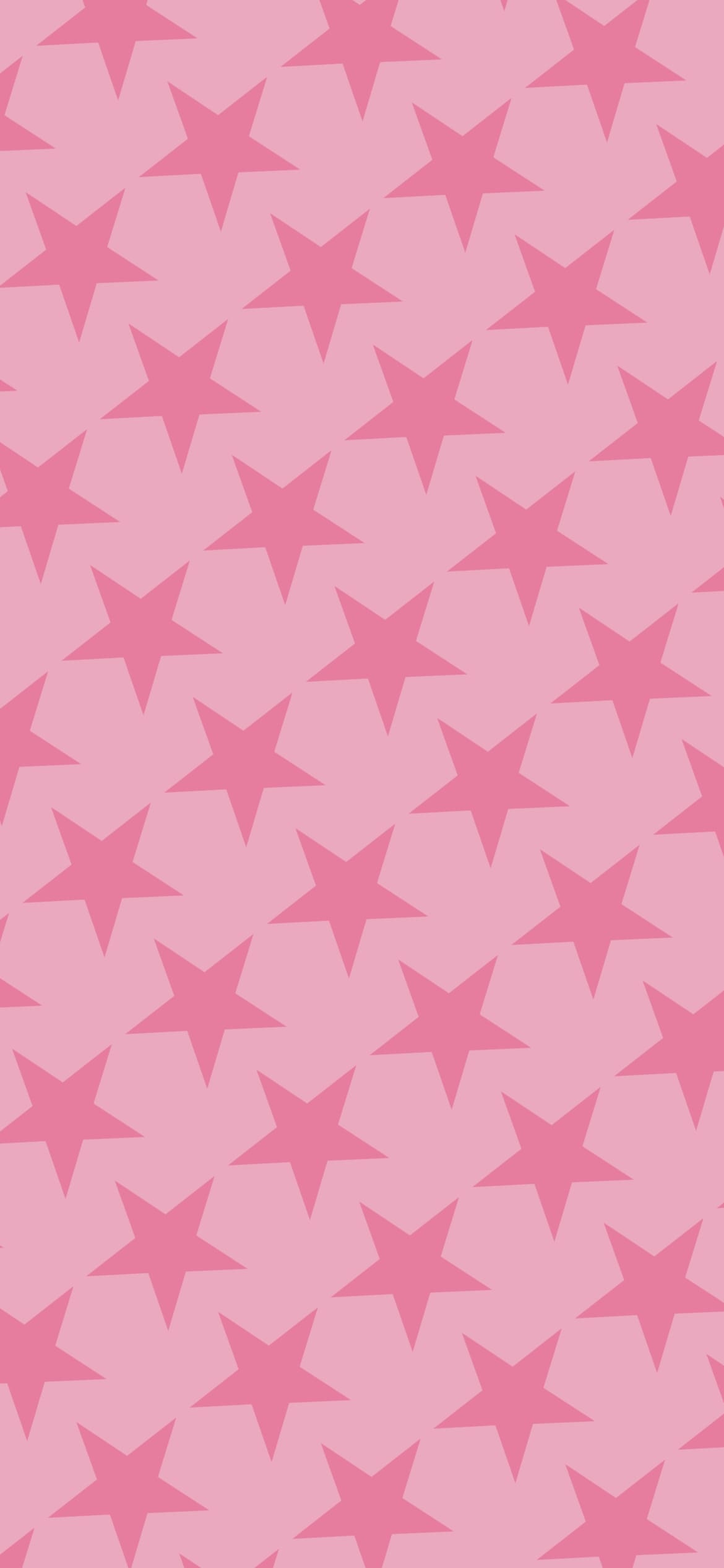 可愛いピンクの星 ロゴの1170 x 2532 / スマホ壁紙