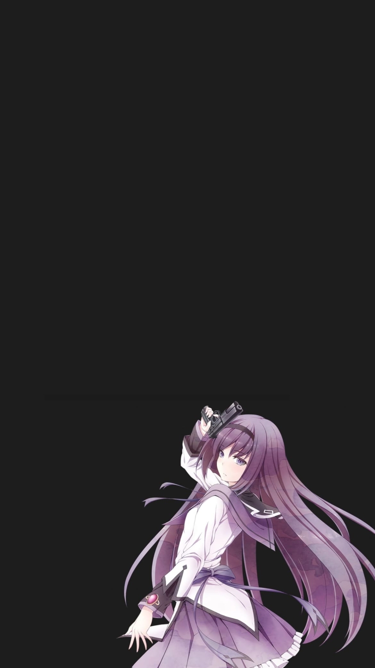 魔法少女まどか☆マギカ 暁美 ほむらの750 x 1334 / スマホ壁紙