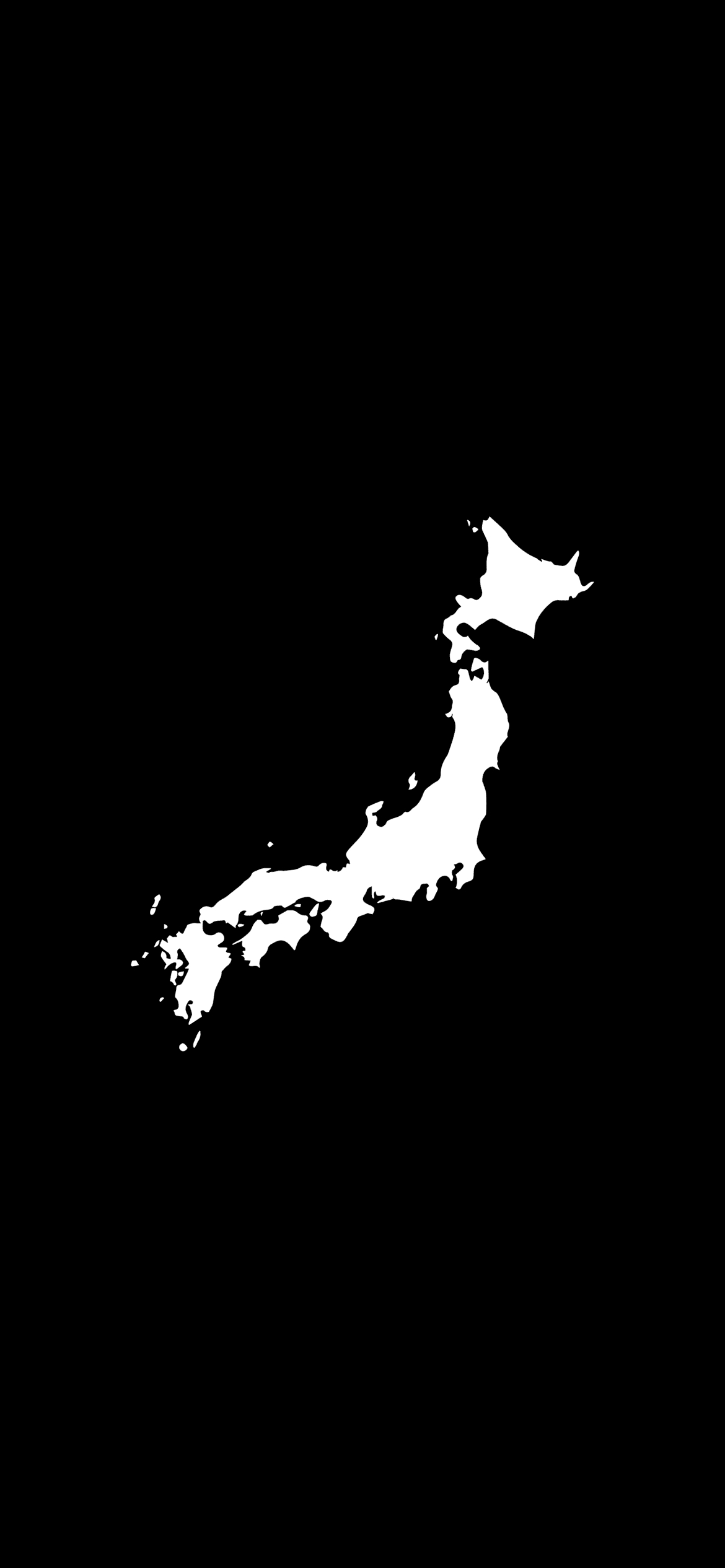 日本地図の1170 x 2532 / スマホ壁紙