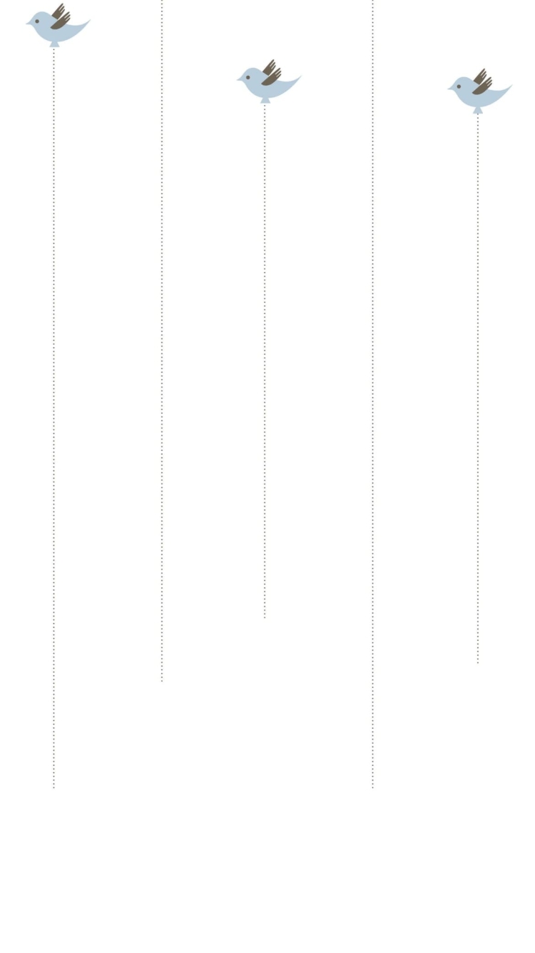 Twitter 鳥のアイコン イラストの750 x 1334 / スマホ壁紙