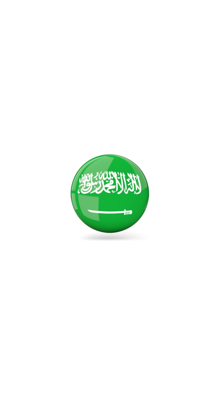 サウジアラビア 国旗の750 x 1334 / スマホ壁紙