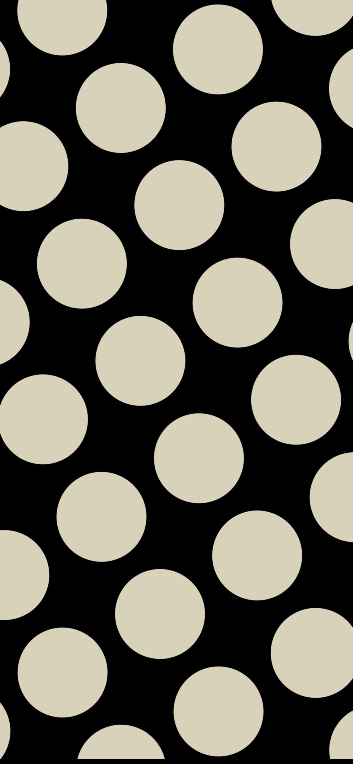 黒のドット柄の1170 x 2532 / スマホ壁紙