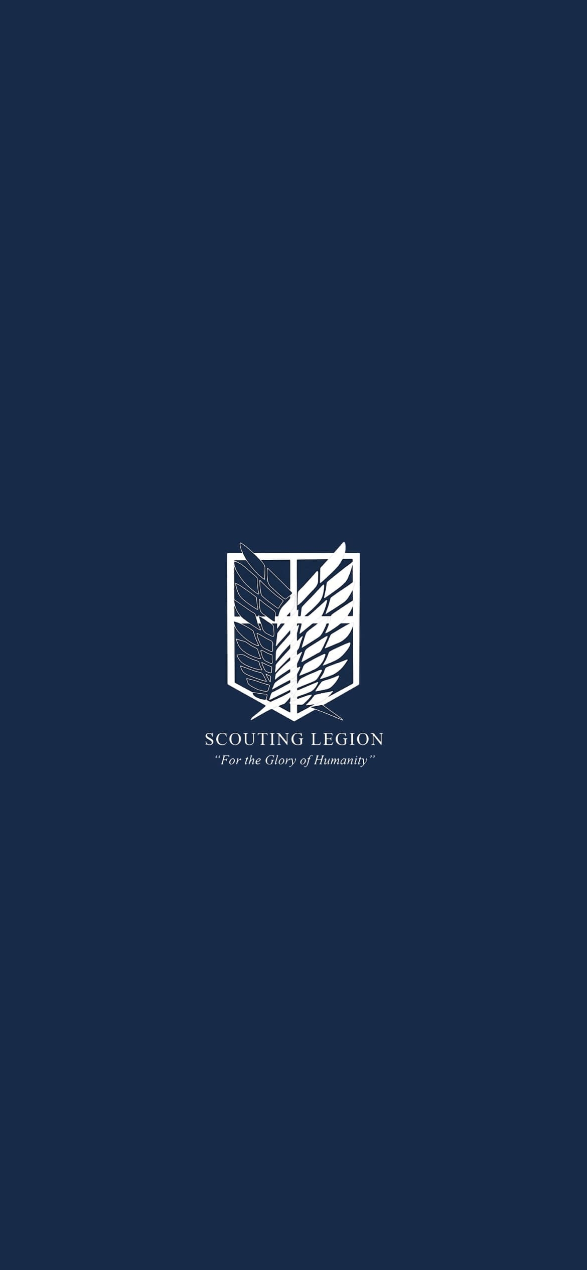 進撃の巨人 調査兵団 SCOUTING LEGION For the Glory of Humanityの1170 x 2532 / スマホ壁紙
