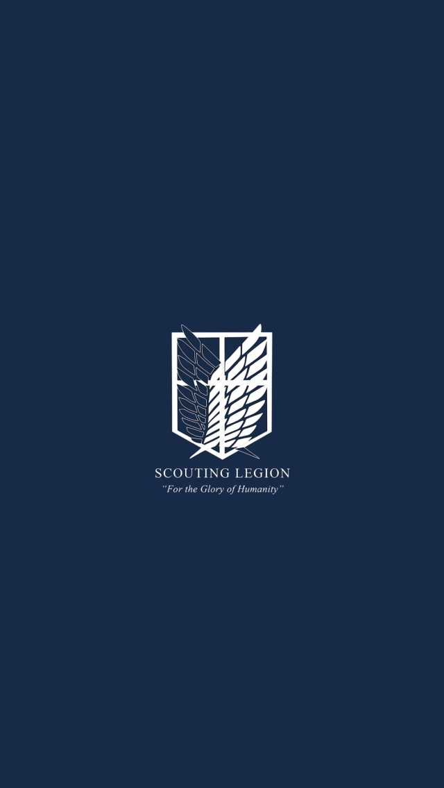 進撃の巨人 調査兵団 SCOUTING LEGION For the Glory of Humanityの640 x 1136 / スマホ壁紙