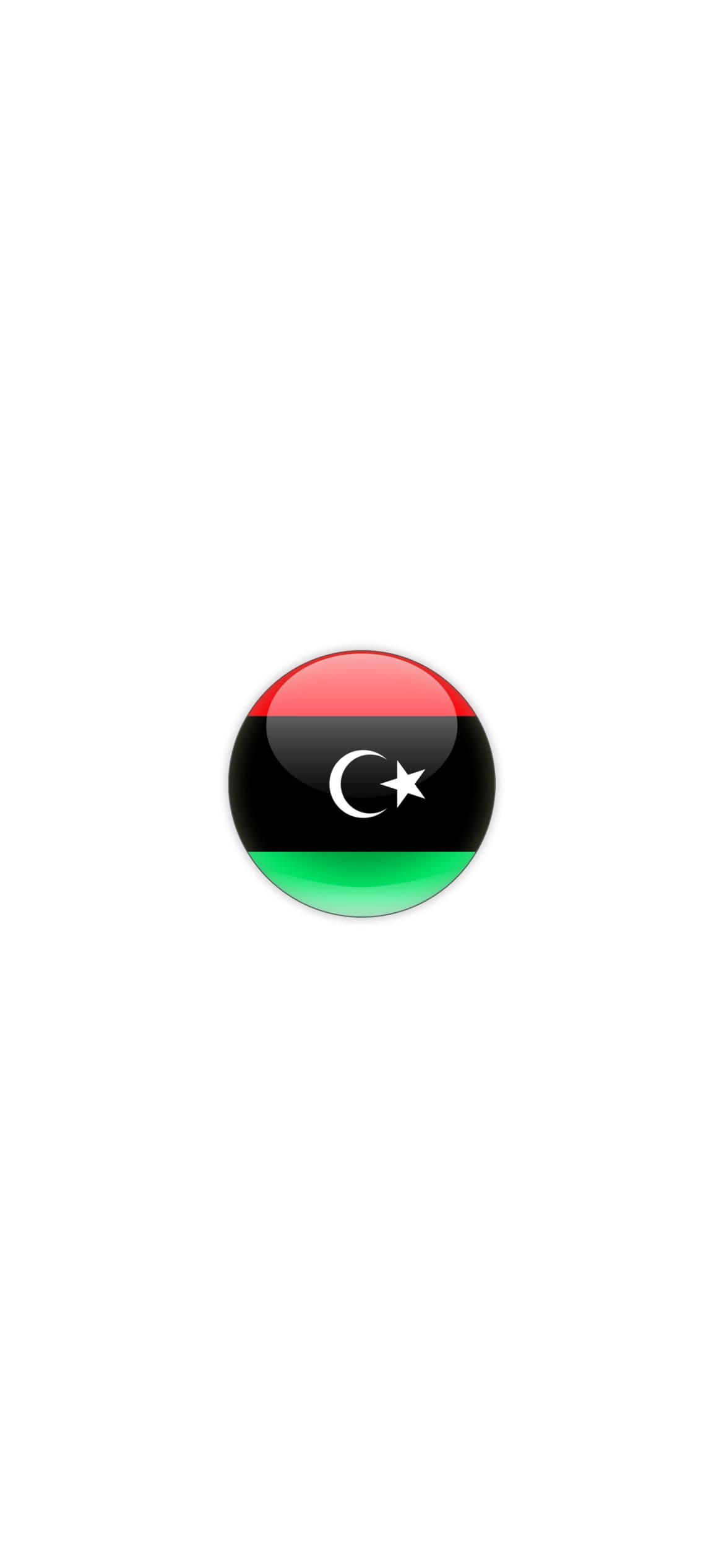 リビア 国旗の1170 x 2532 / スマホ壁紙