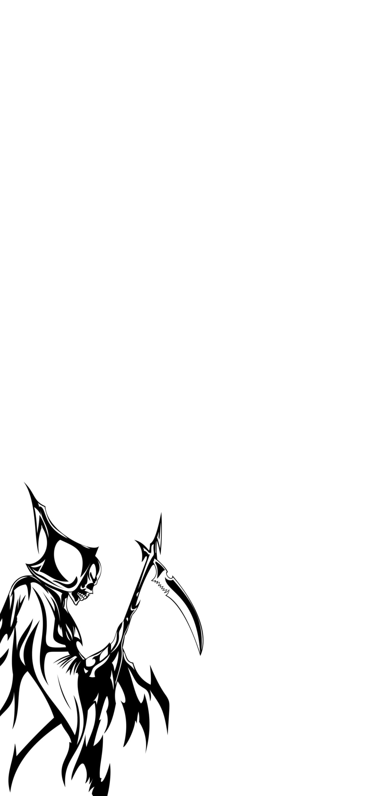 鎌を持った死神の1170 x 2532 / スマホ壁紙