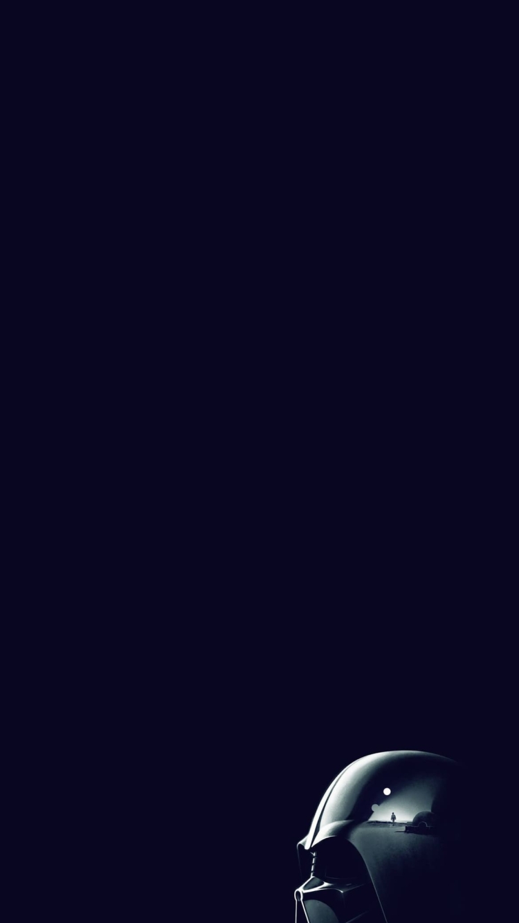 横向きのダースベイダー スターウォーズの750 x 1334 / スマホ壁紙