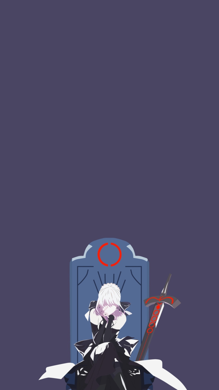 Fate セイバーの750 x 1334 / スマホ壁紙