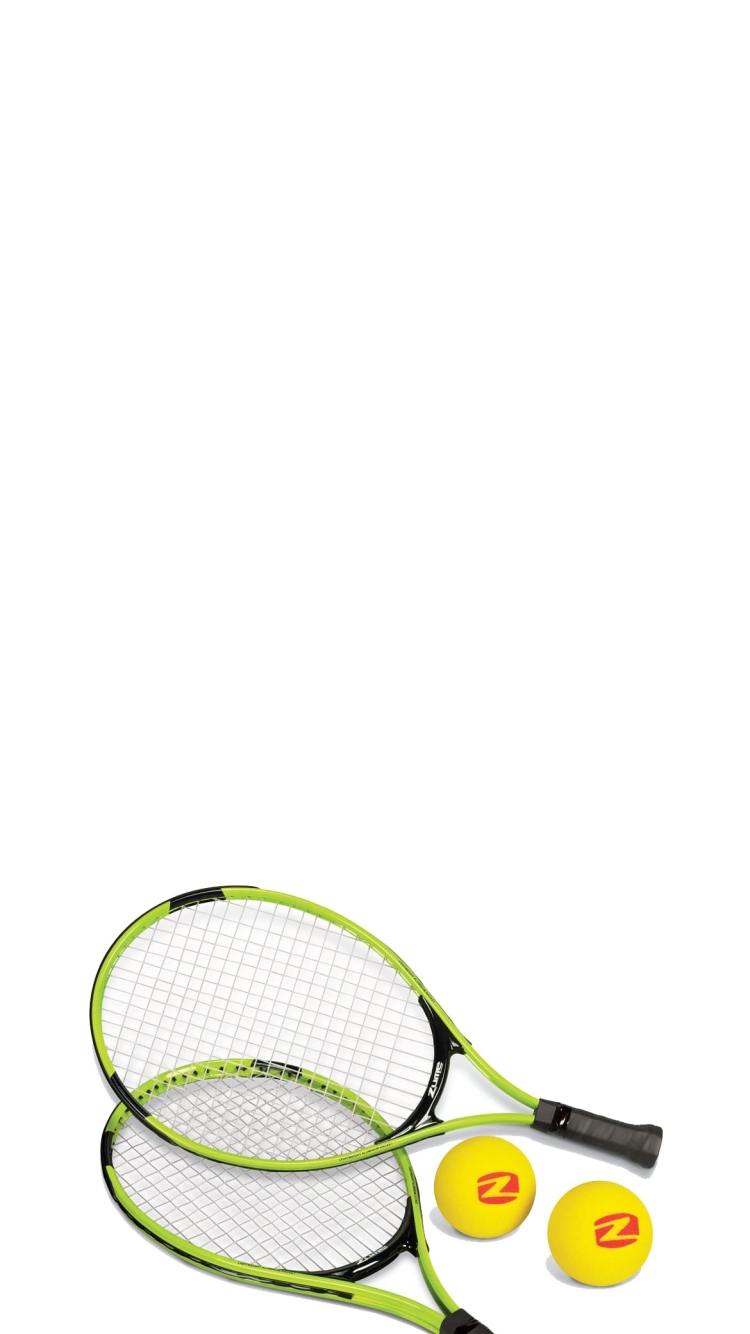 緑のラケットと黄色いボールの750 x 1334 / スマホ壁紙