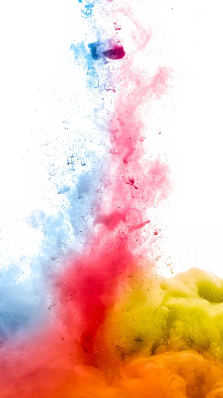 緑・赤・青の煙の750 x 1334 / スマホ壁紙