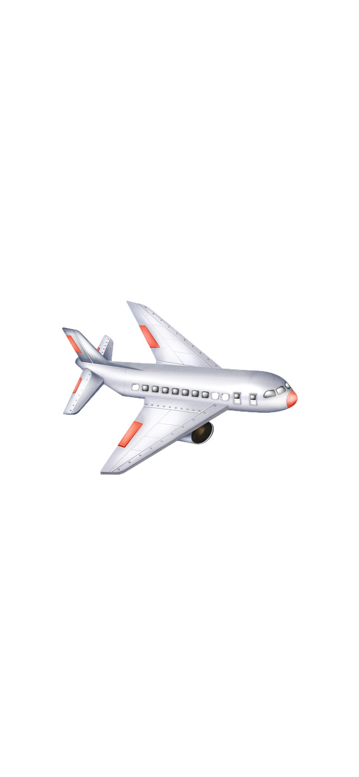 可愛い飛行機のイラストの1170 x 2532 / スマホ壁紙