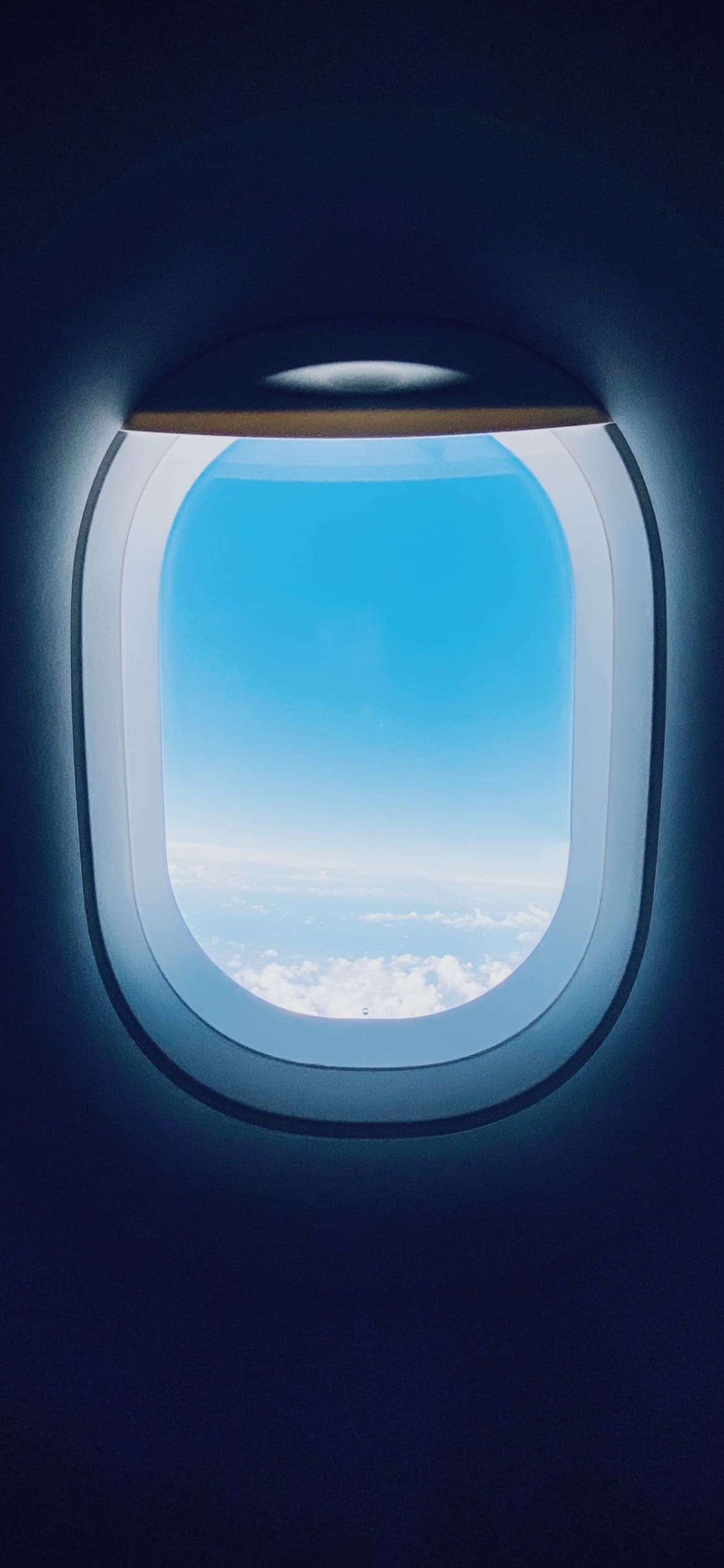 飛行機 機内から見る空の上の景色の1170 x 2532 / スマホ壁紙