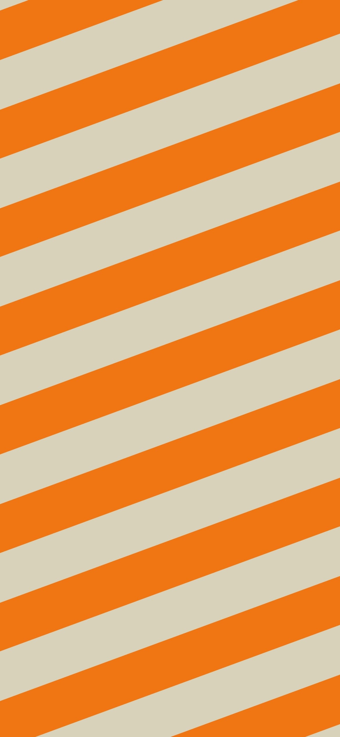 オレンジのボーダー柄の1170 x 2532 / スマホ壁紙