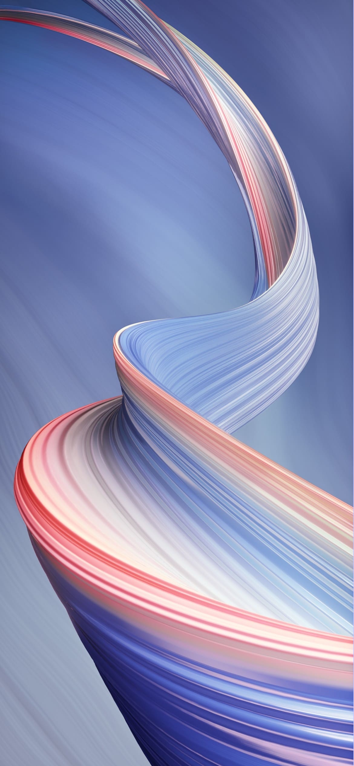 綺麗な青とピンクのラインの1170 x 2532 / スマホ壁紙